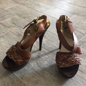 Michael Kors stacked heel